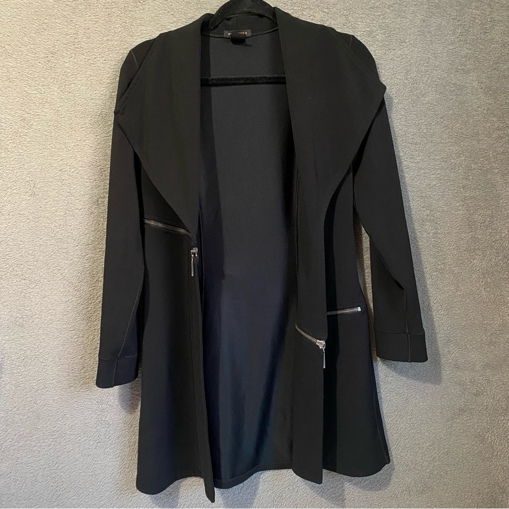 Eva Varro Pebble Texture Knit Statement Jacket Si… - image 1